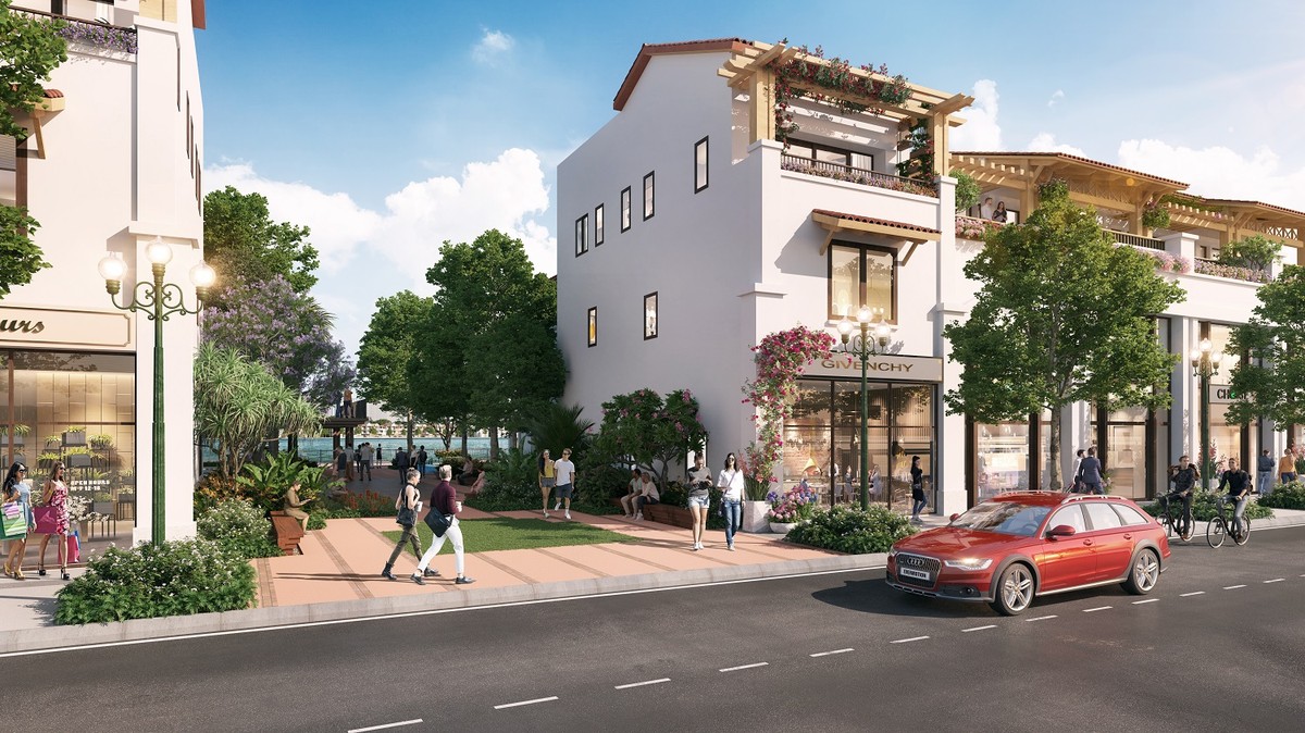 The Sonata sẽ tiên phong đem mô hình semi-compound đến Đà Nẵng. Ảnh phối cảnh minh họa Sun Property