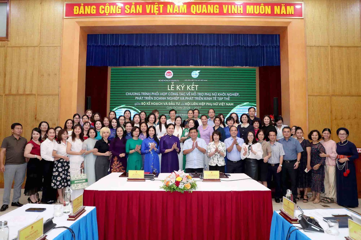 Chương trình nhằm nâng cao năng lực, quyền năng kinh tế và thúc đẩy bình đẳng giới, trao quyền kinh tế cho phụ nữ. (Ảnh: Đức Trung)