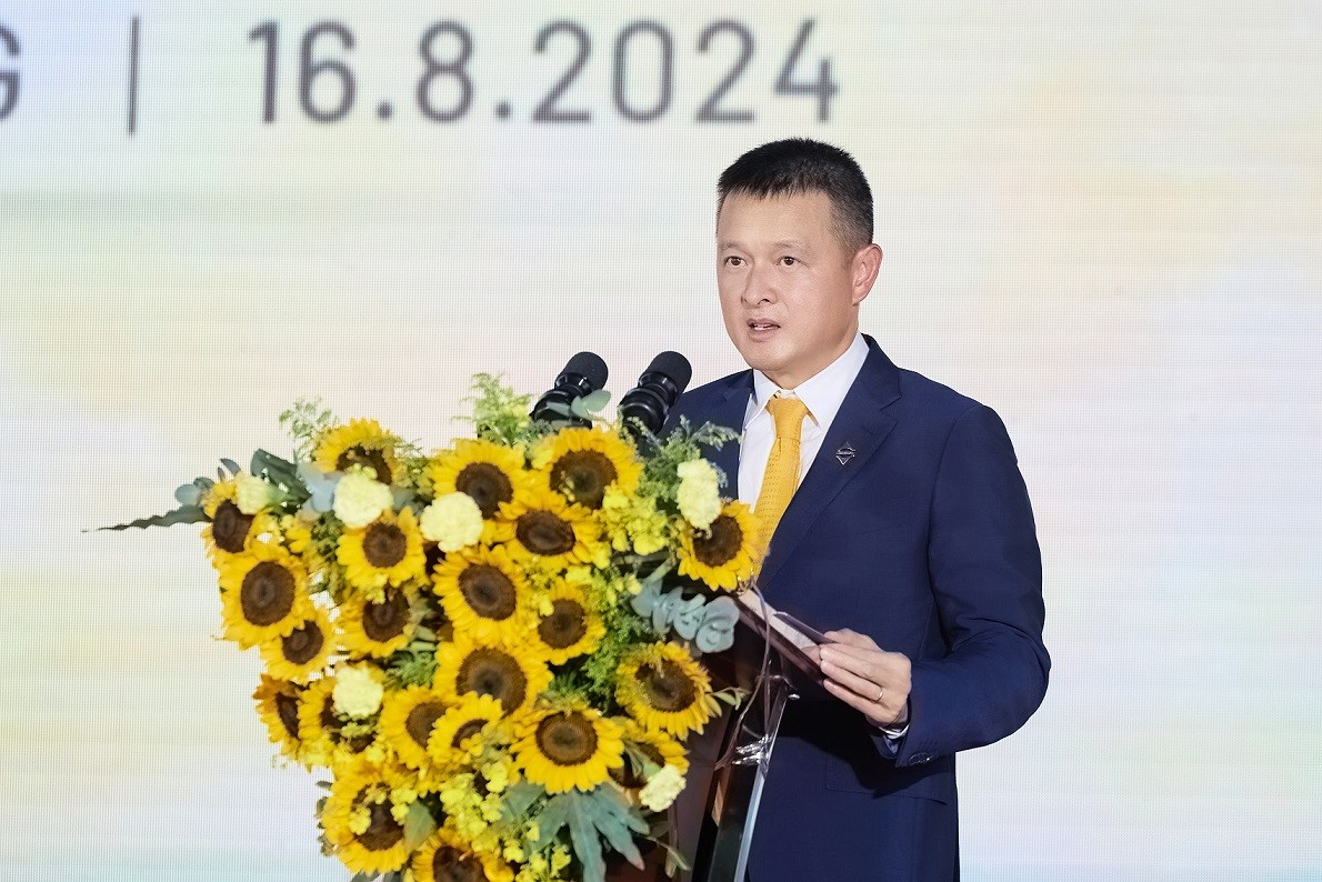 Ông Đặng Minh Trường, Chủ tịch HĐQT Tập đoàn Sun Group phát biểu tại lễ khởi công.