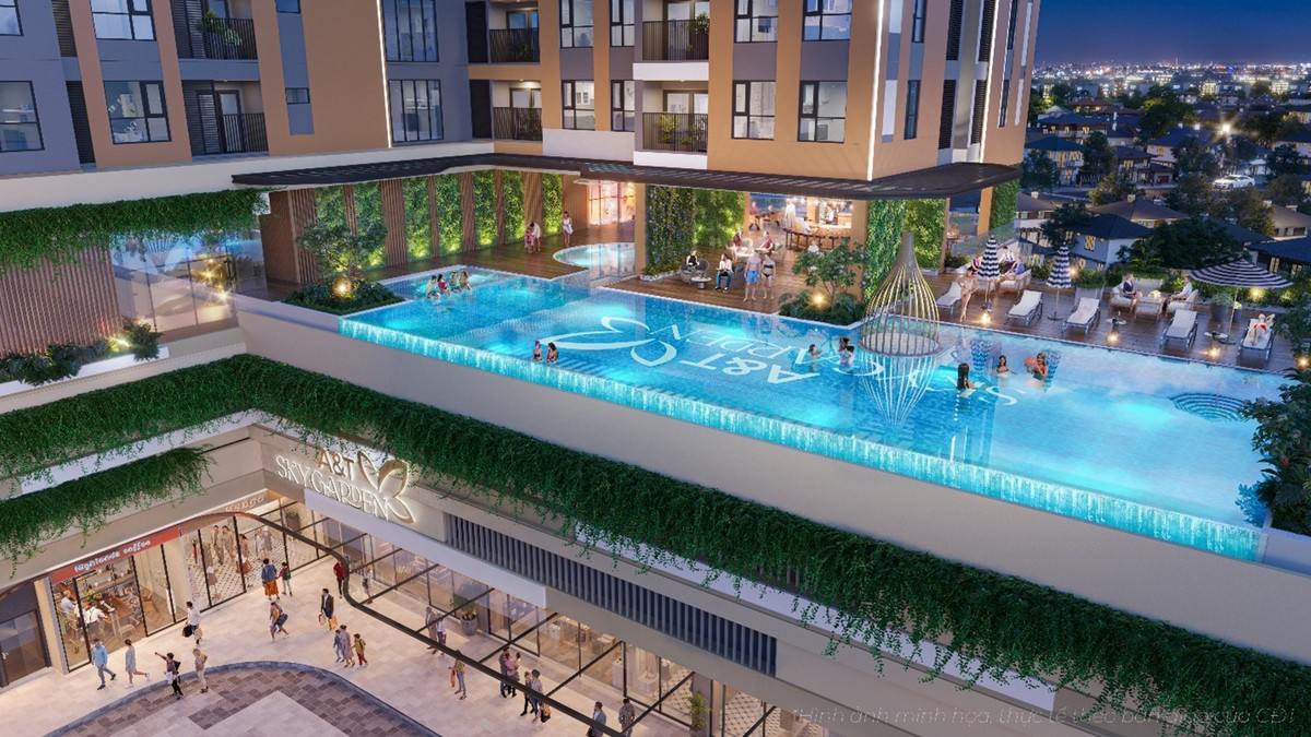 Dự án A&amp;T Sky Garden được thiết kế và xây dựng theo tiêu chuẩn căn hộ hạng B+, đầy đủ tiện nghi và tinh tế đến từng chi tiết nhỏ.
