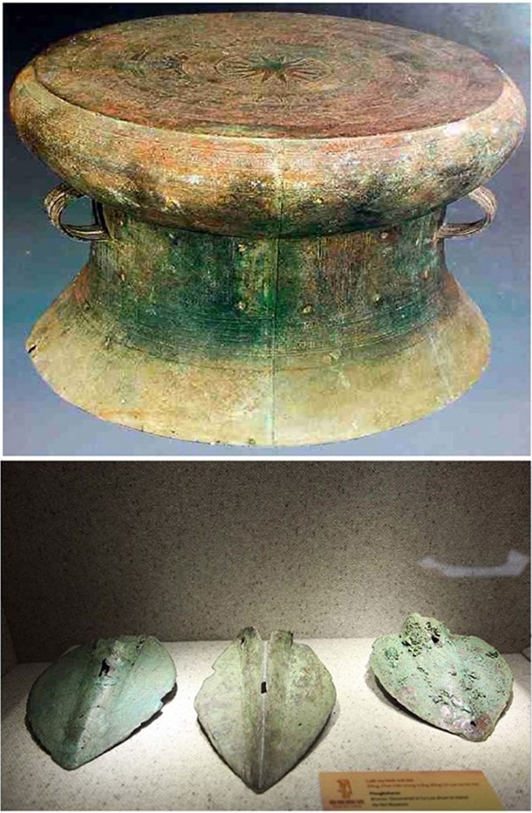 Trống đồng Cổ Loa và bộ sưu tập lưỡi cày đồng được phát hiện năm 1982 ở Cổ Loa có ý nghĩa quan trọng trong việc nghiên cứu lịch sử dân tộc thời dựng nước.