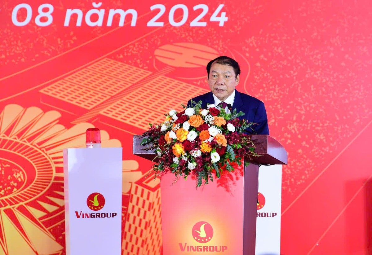 Ông Nguyễn Văn Hùng, Bộ trưởng Bộ Văn hoá, Thể thao và Du lịch phát biểu tại sự kiện.