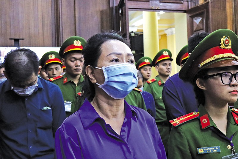 Bị cáo Trương Mỹ Lan tại phiên xét xử đại án Vạn Thịnh Phát giai đoạn II.