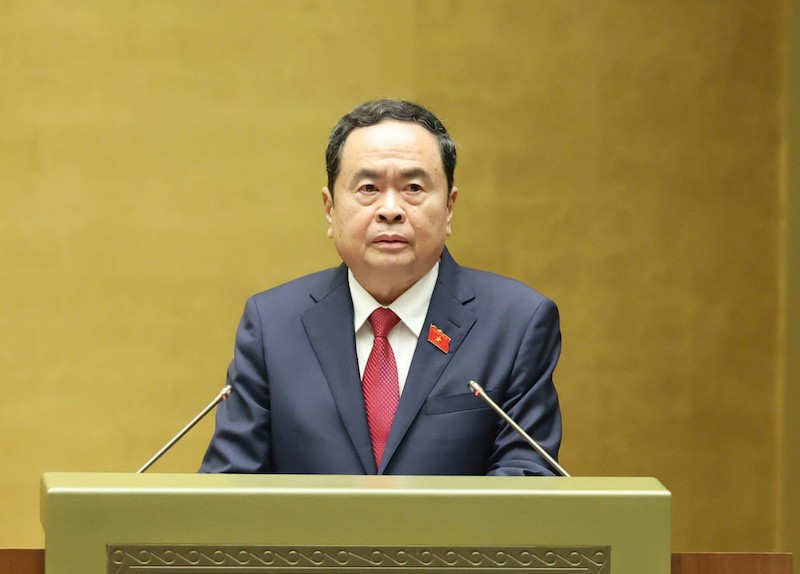 Chủ tịch Quốc hội Trần Thanh Mẫn phát biểu khai mạc Kỳ họp. Ảnh: Duy Linh