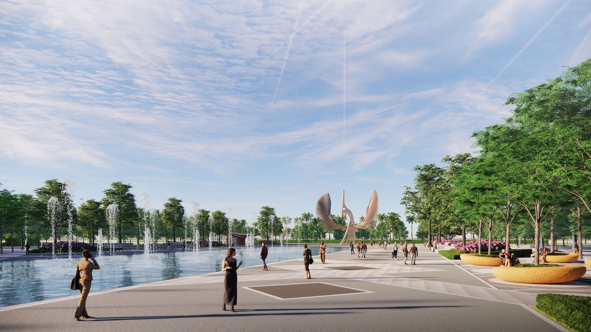 Quảng trường Long Vũ sẽ diễn ra show trình diễn nhạc nước