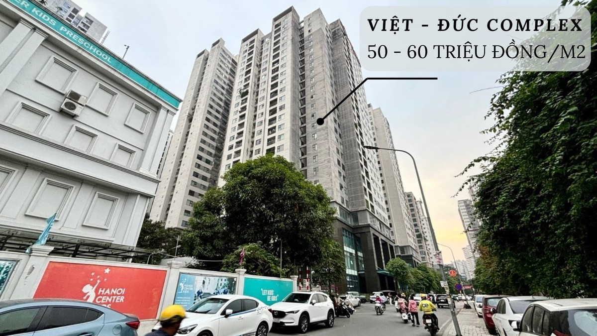 Sau 7 năm, giá căn hộ tại dự án Việt - Đức Complex đã tăng gấp 2 - 2,5 lần. Ảnh: Thanh Vũ