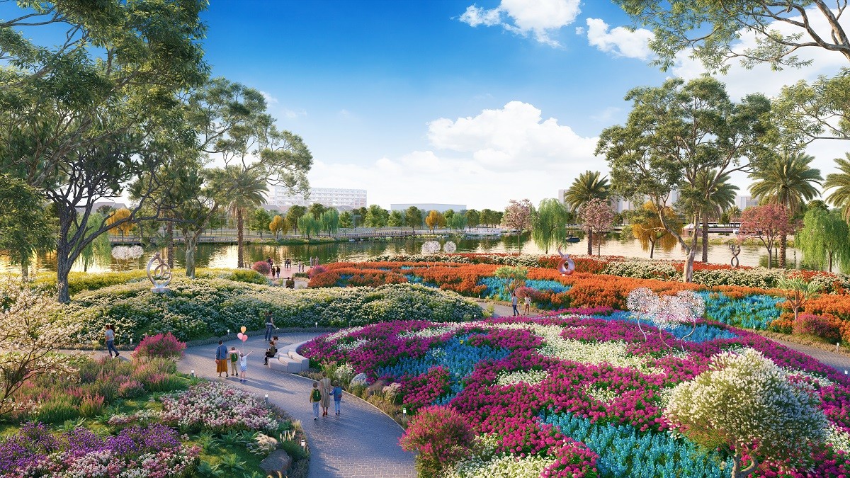 Cánh đồng hoa ngập hương sắc sẽ là tọa độ được săn đón. Ảnh phối cảnh minh họa Sun Property Cánh đồng hoa ngập hương sắc sẽ là tọa độ được săn đón. Ảnh phối cảnh minh họa Sun Property