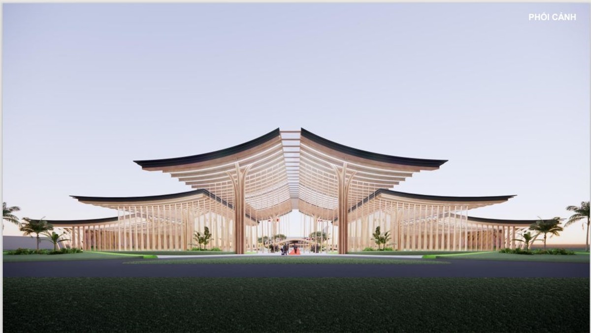 Phối cảnh minh họa nhà ga sân bay