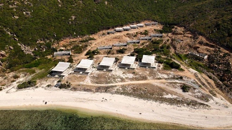 Hình ảnh thực tế Dự án Rocko Bay Resort. Ảnh: H.H.
