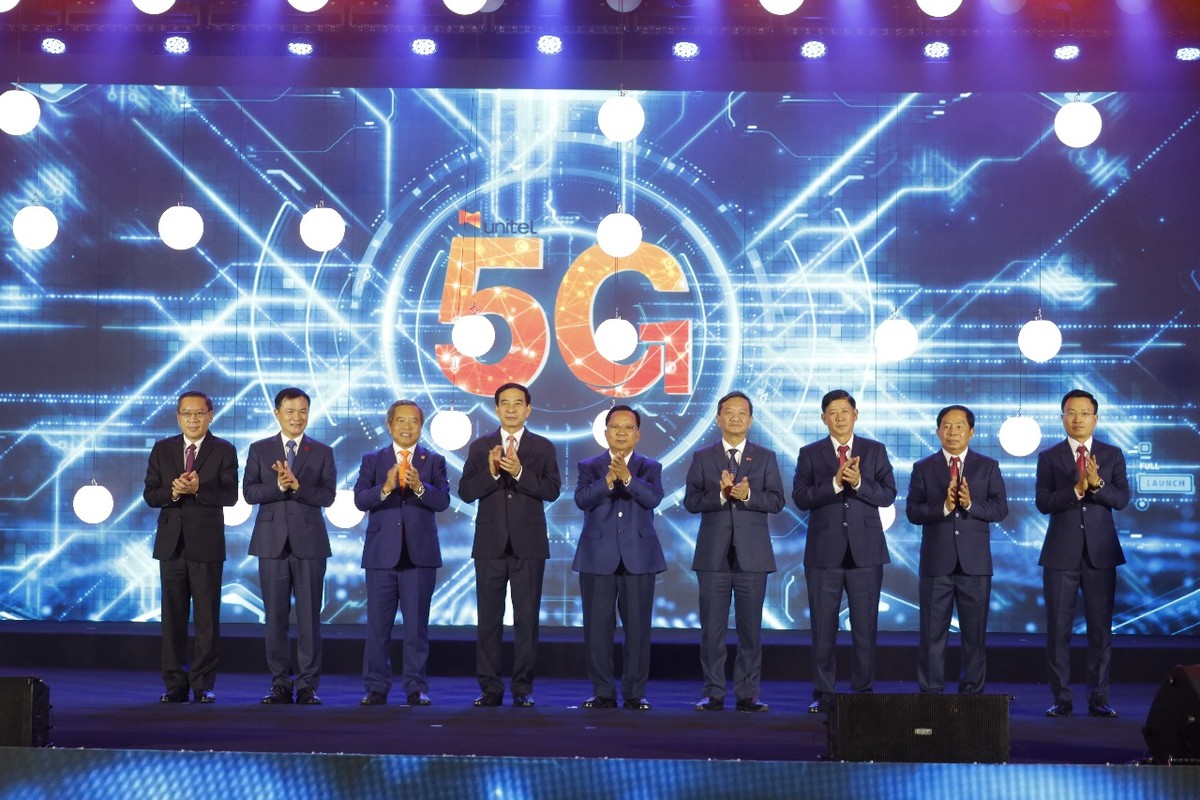 Unitel khai trương mạng 5G tại Lào.