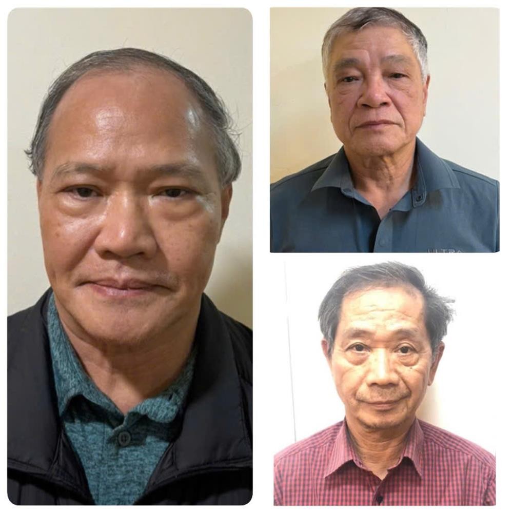 Cựu Thứ trưởng Hoàng Văn Thắng và 2 cấp dưới bị cáo buộc tội "nhận hối lộ". Ảnh: BCA Cựu Thứ trưởng Hoàng Văn Thắng và 2 cấp dưới bị cáo buộc tội "nhận hối lộ". Ảnh: BCA