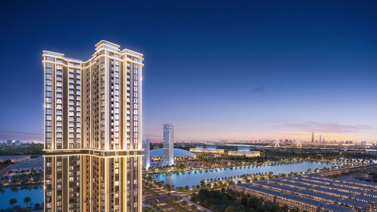 Thiết kế mặt ngoài tòa tháp được lấy cảm hứng từ thành Cổ Loa Thiết kế mặt ngoài tòa tháp được lấy cảm hứng từ thành Cổ Loa