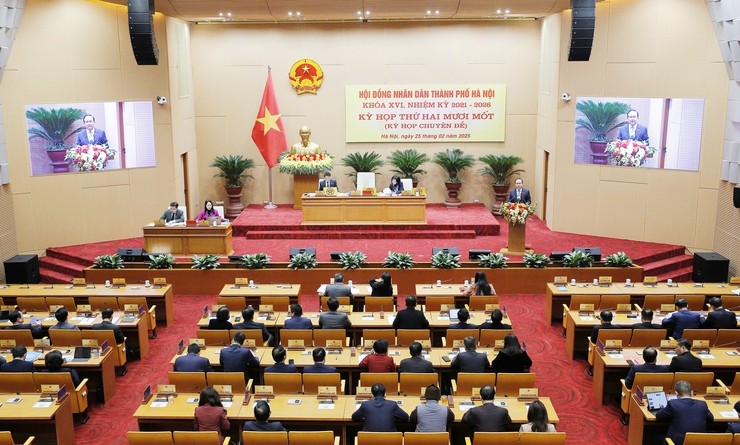 Quang cảnh kỳ họp.