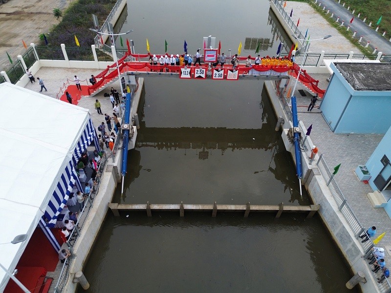 Hạng mục cống ngăn triều có thể điều khiển từ xa thông qua hệ thống giám sát