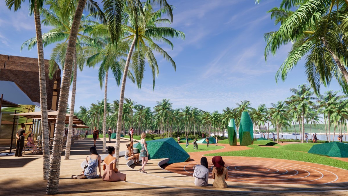 Hệ tiện ích all-in-one ngay dưới chân tòa tháp căn hộ The Xanh 1 (Ảnh: Sun Property) Hệ tiện ích all-in-one ngay dưới chân tòa tháp căn hộ The Xanh 1 (Ảnh: Sun Property)