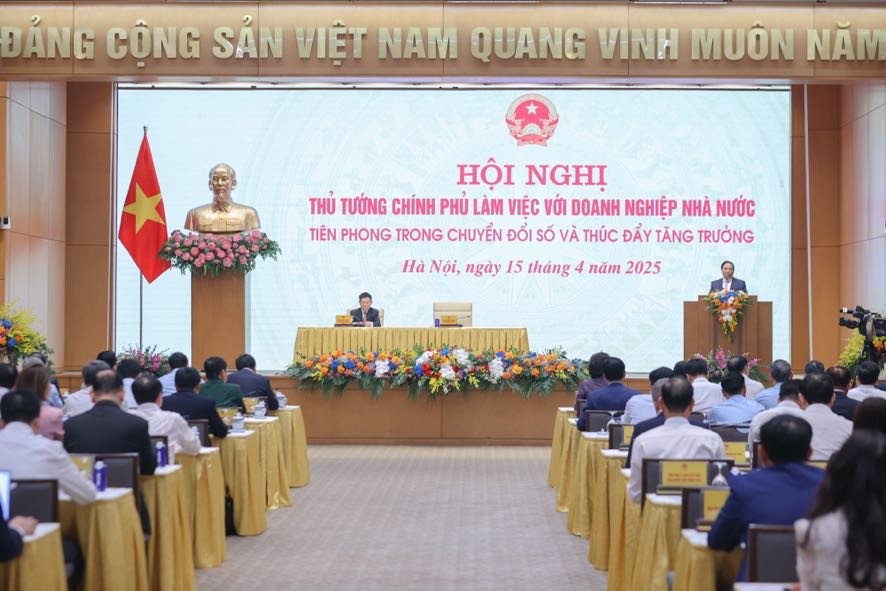 Hội nghị Thủ tướng Chính phủ làm việc với các Chủ tịch, Tổng giám đốc một số tập đoàn, tổng công ty nhà nước. Ảnh: Nhật Bắc