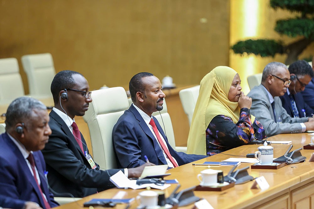 Thủ tướng Abiy Ahmed Ali dẫn đầu Đoàn đại biểu cấp cao Ethiopia tại Hội đàm.