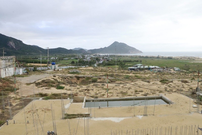 Hiện trạng Dự án Khu nghỉ dưỡng cao cấp Cát Hải Bay tại thời điểm giữa tháng 2/2025. Ảnh: Thùy Trang.