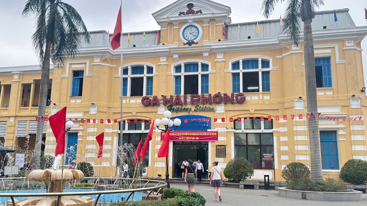 Ga Hải Phòng. Ảnh: Quỳnh Nga