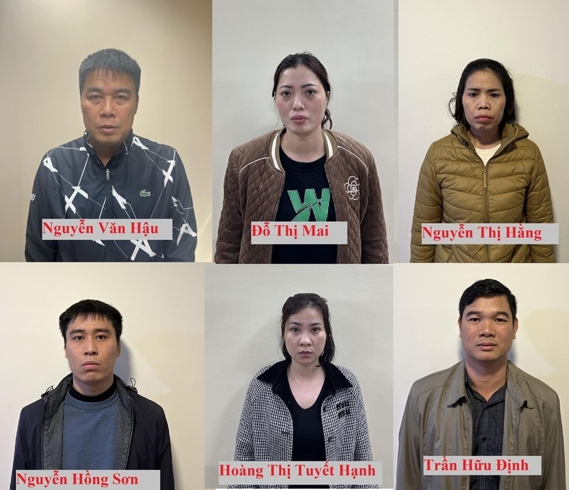 Nguyễn Văn Hậu và một số bị can tại Tập đoàn Phúc Sơn.