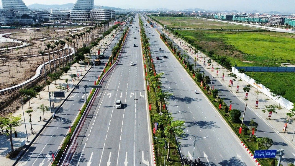 Tuyến đường Đỗ Mười có điểm đầu từ chân cầu Hoàng Văn Thụ kéo dài đến đường trục Khu công nghiệp VSIP