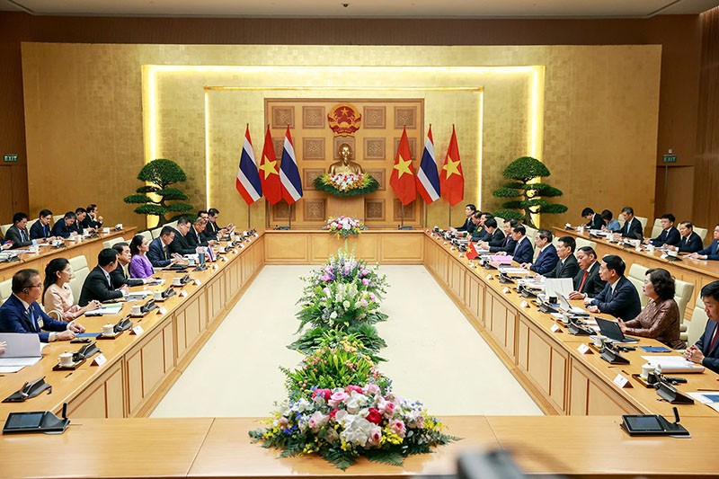 Hội đàm và họp Nội các chung Việt Nam - Thái Lan lần thứ 4. Ảnh: Đức Thanh