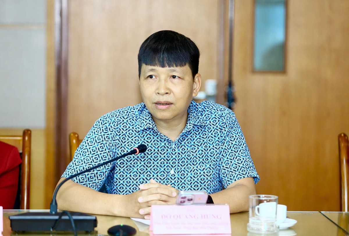 Ông Đỗ Quang Hưng, Phó tổng giám đốc thứ Nhất KCN Việt Nam - Nhật Bản (Hải Phòng) chia sẻ tại Toạ đàm.