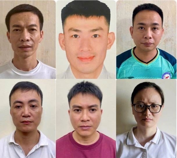 Các đồng phạm trong vụ án.