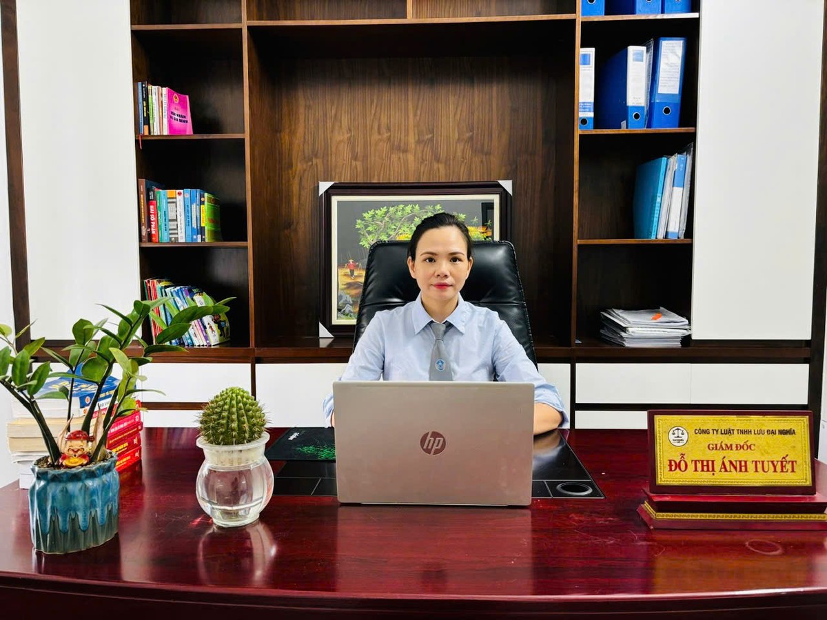 Luật sư Đỗ Thị Ánh Tuyết, Giám đốc Công ty Luật TNHH Lưu Đại Nghĩa.