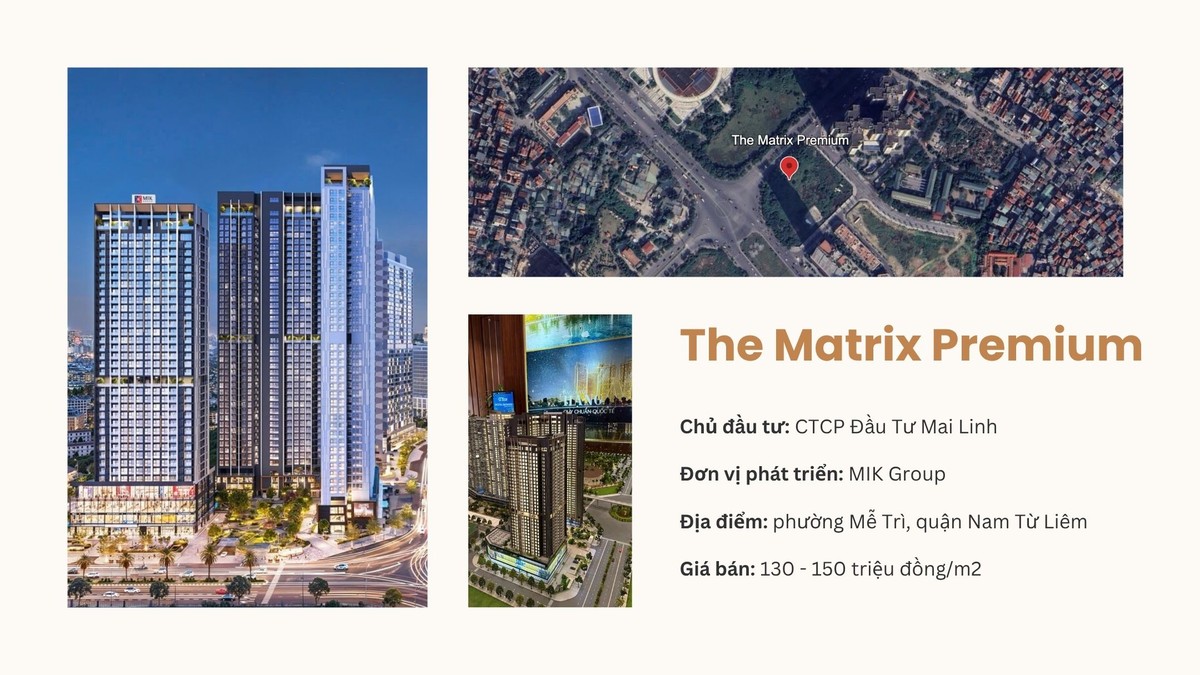 The Matrix Premium là một trong những dự án chung cư mới có giá cao nhất Hà NộI.