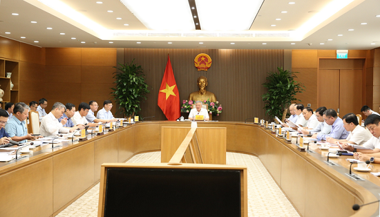 Phó thủ tướng thường trực Nguyễn Hòa Bình chủ trì cuộc họp Ban chỉ đạo 751 - Ảnh: VGP.