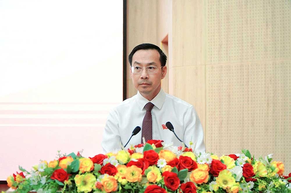 Ông Nguyễn Thanh Nhàn, Phó bí thư Thường trực, Chủ tịch HĐND tỉnh An Giang phát biểu chỉ đạo.