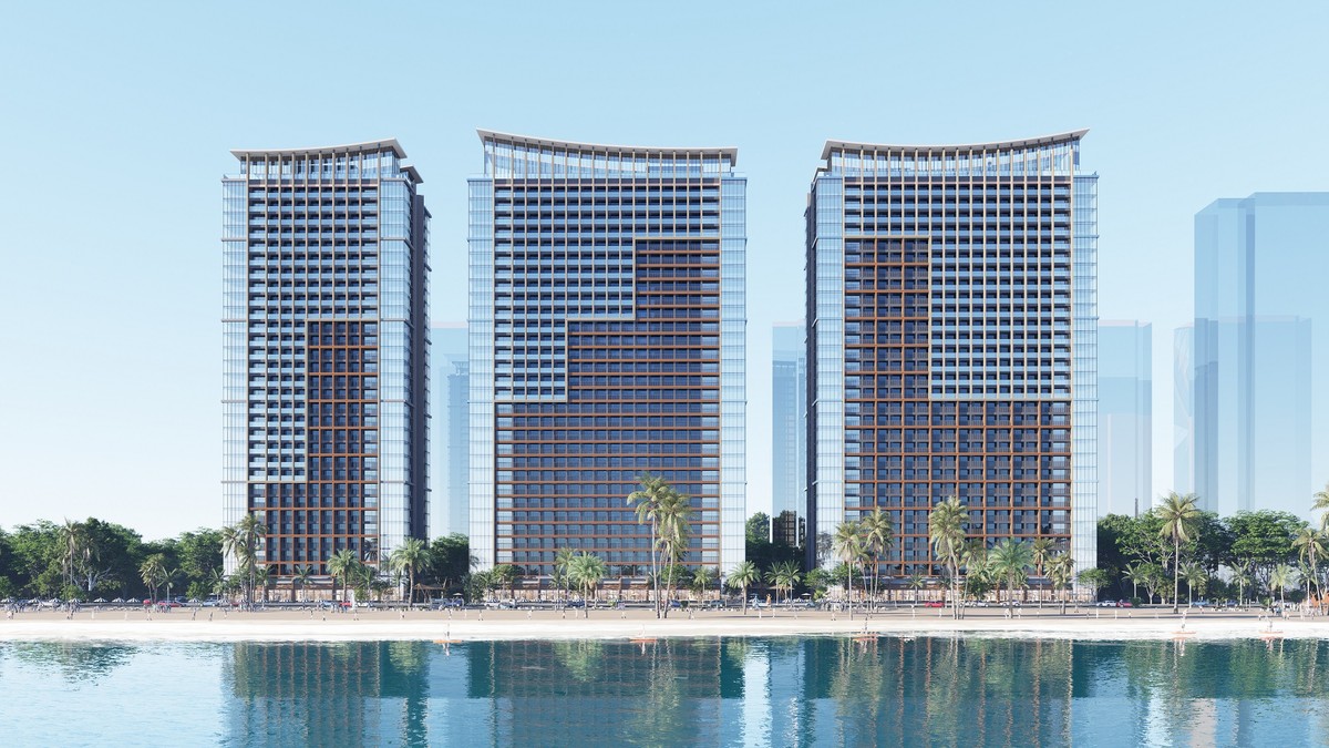 Phối cảnh 3 tòa tháp căn hộ thuộc tổ hợp Sun Centro Town