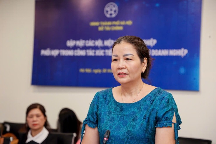 Bà Trần Thị Phương Lan, nguyên Quyền Giám đốc Sở Công Thương Hà Nội phát biểu tại Hội nghị. Bà Trần Thị Phương Lan, nguyên Quyền Giám đốc Sở Công Thương Hà Nội phát biểu tại Hội nghị.