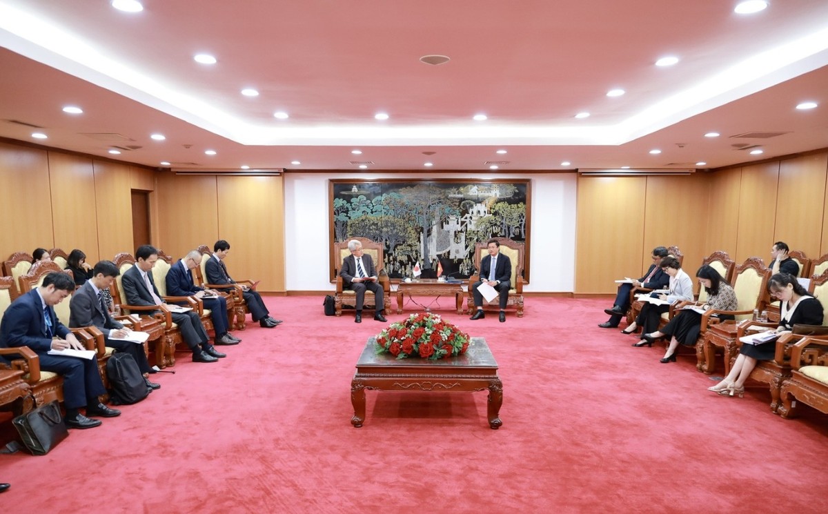 Toàn cảnh buổi tiếp. Ảnh: Mạnh Tuấn.