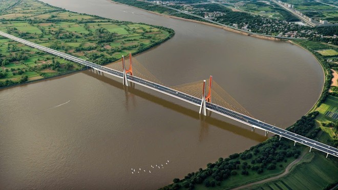 Phối cảnh dự án đầu tư xây dựng cầu Ngọc Hồi.