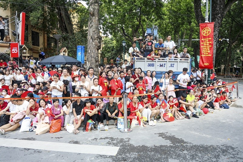 Góc đường Phan Đình Phùng, Hùng Vương là vị trí đẹp để xem được nhiều khối nhất