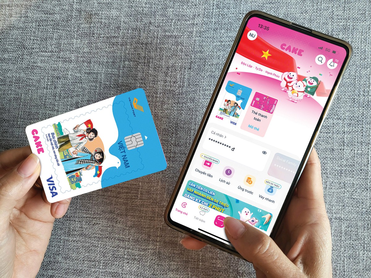 Cake là ngân hàng thuần số có dải sản phẩm tài chính đa dạng, đáp ứng mọi nhu cầu của khách hàng cá nhân Cake là ngân hàng thuần số có dải sản phẩm tài chính đa dạng, đáp ứng mọi nhu cầu của khách hàng cá nhân