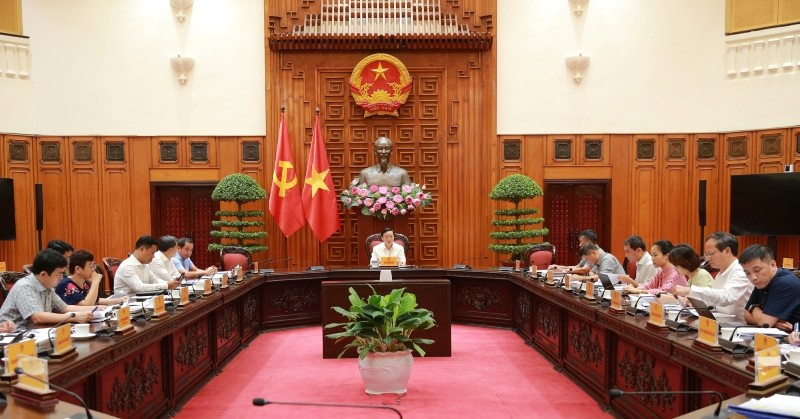 Phó thủ tướng Trần Hồng Hà chủ trì cuộc họp. Ảnh: Minh Khôi - VGP. Phó thủ tướng Trần Hồng Hà chủ trì cuộc họp. Ảnh: Minh Khôi - VGP.