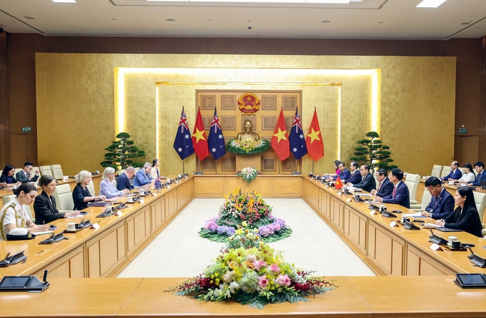 Toàn cảnh buổi hội kiến.