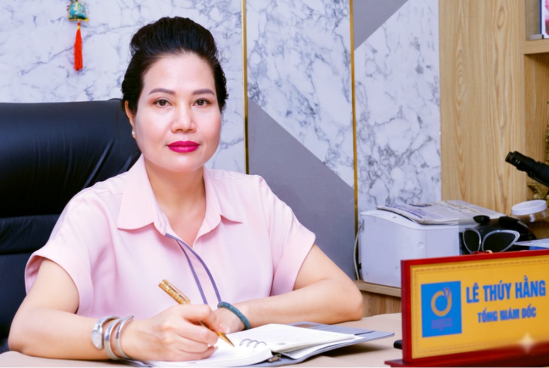 Bị can Lê Thúy Hằng, thời điểm còn là Tổng giám đốc SJC.