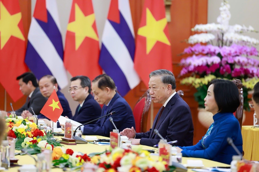 Tổng Bí thư Tô Lâm chia sẻ tại buổi tiếp.