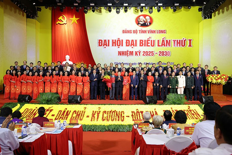 Ra mắt Ban chấp hành Đảng bộ tỉnh Vĩnh Long nhiệm kỳ 2025 - 2030