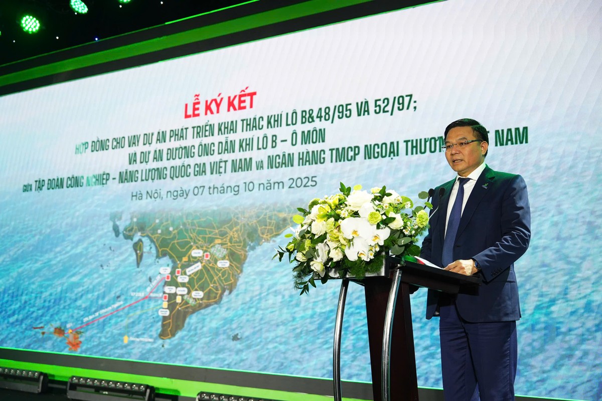 Ông Lê Mạnh Hùng, Chủ tịch HĐTV Petrovietnam phát biểu