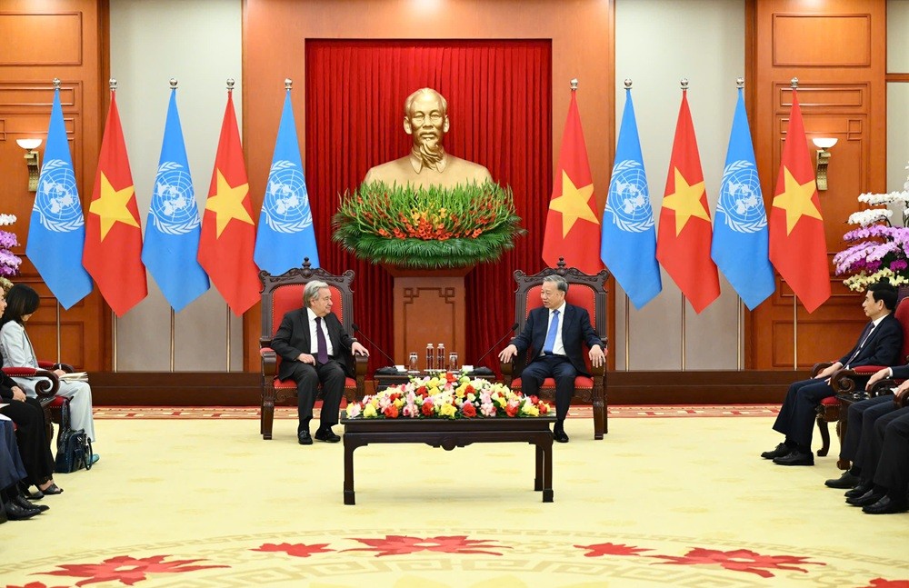 Toàn cảnh buổi tiếp.