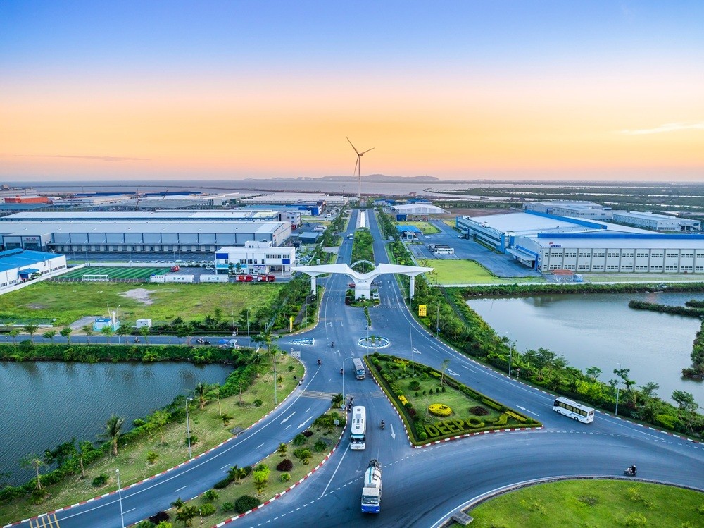 Tổ hợp KCN DEEP C Hải Phòng ưu tiên thu hút các lĩnh vực công nghiệp công nghệ cao. Ảnh: Huy Dung
