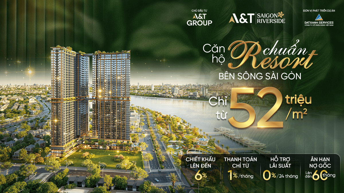 A&amp;T Saigon Riverside hướng đến dòng sản phẩm thật - giá trị thực trên thị trường bất động sản ven sông