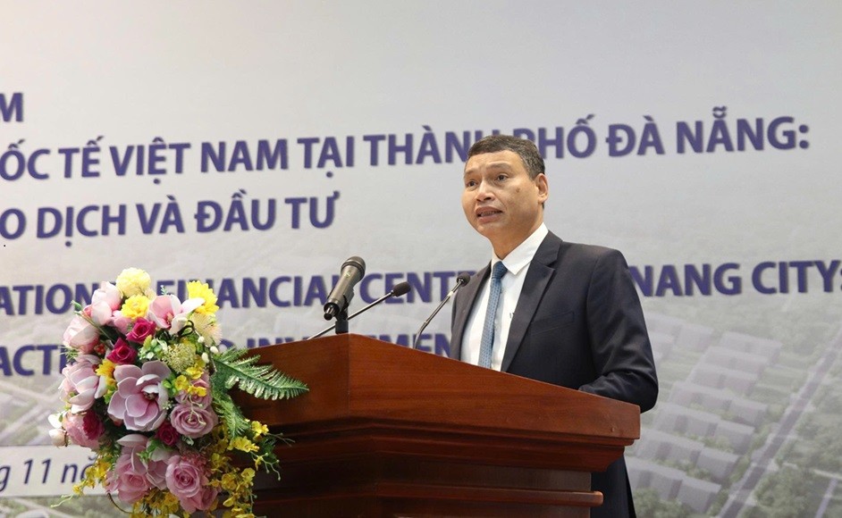 Phó chủ tịch Thường trực TP.Đà Nẵng, ông Hồ Kỳ Minh phát biểu tại tọa đàm.