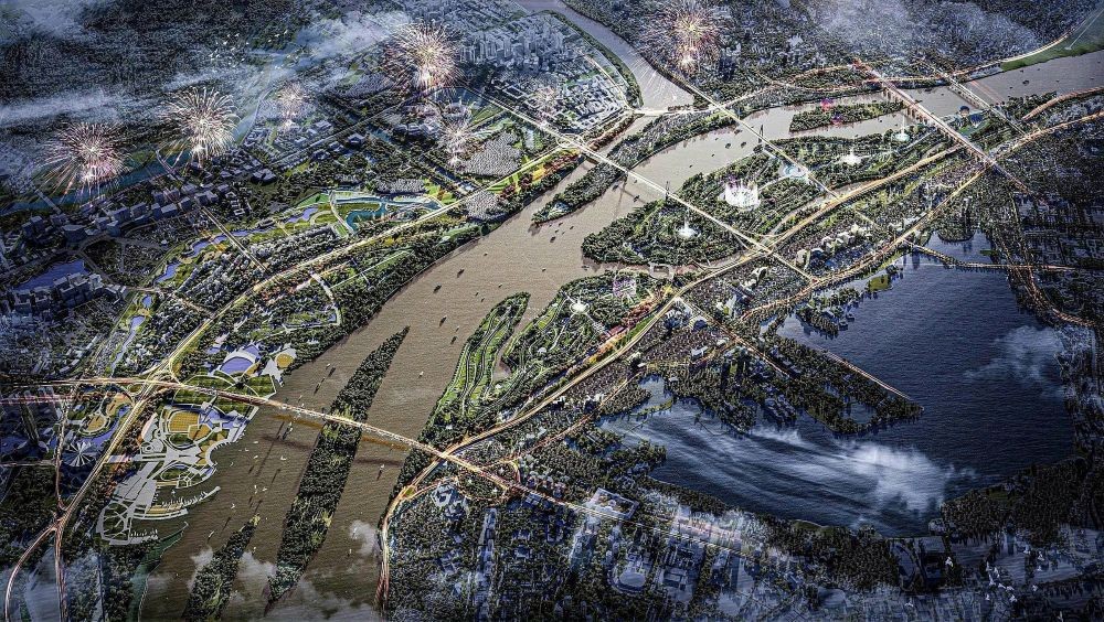 Quy hoạch Thủ đô Hà Nội thời kỳ 2021-2030, tầm nhìn đến 2050 đã xác định sông Hồng là trục không gian cảnh quan chủ đạo của Thủ đô.