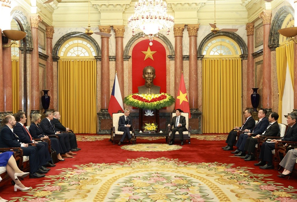 Toàn cảnh buổi tiếp.